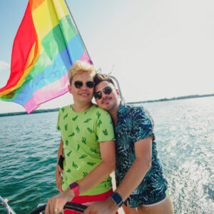 Sunset on shared catamaran (LGBTQ+ friendly)